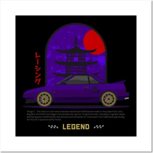 Tuner Purple MR 2 MK1 JDM Posters and Art